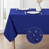 Rectangle Tablecloth Waterproof Linen Textured Table Cloth Stain and Wrinkle Resistant Washable, Decorative Fabric Table Cover for Dining