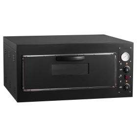 Pizza Oven Electric, 24" Commercial Countertop Pizza Oven, 842 Fahrenheit Max Temp, 4200W Indoor Pizza Maker with Thermometer, Dual Temp Control