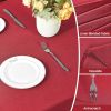 Textured Linen Table Cloth for Rectangle Table Waterproof Fabric Christmas Tablecloth Rectangular Wrinkle Free Wipeable Dining Cover for Wedding/Birth